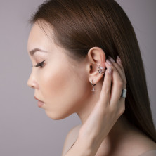 0201521-00245 Серьга-каффа (Серебро 925)