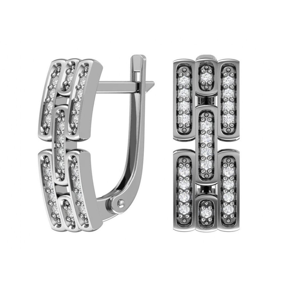 2101245-00775 Серьги (Серебро 925)