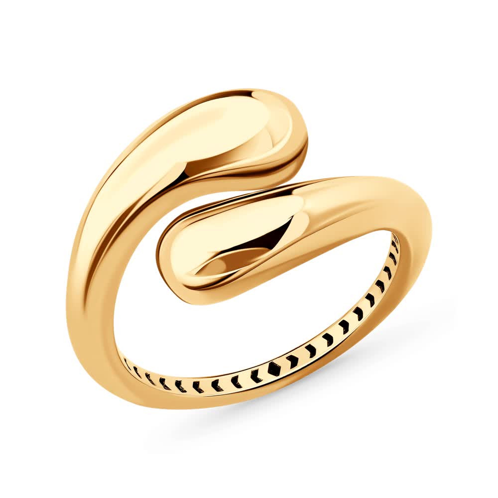 Кольцо золотое пробы 585 без вставок