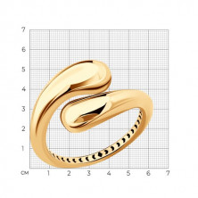 Кольцо золотое пробы 585 без вставок