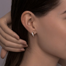 Серьги золотые пробы 585 с фианитом