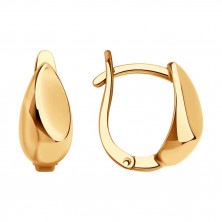 Серьги золотые пробы 585 без вставок