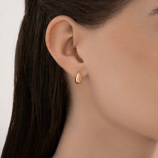 Серьги золотые пробы 585 без вставок