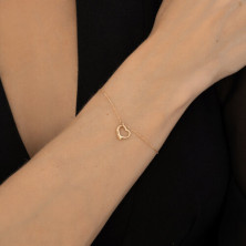 Браслет золотой пробы 585 без вставок