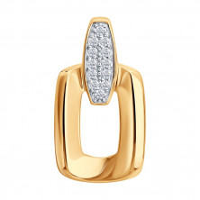 Подвеска золотая пробы 585 с фианитом