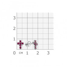 12-0480 руб Серьги (Серебро 925)