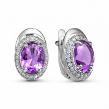 11-0574 ам Серьги (Серебро 925)